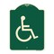 Signmission Large Handicapped Symbol Heavy-Gauge Aluminum Architectural Sign, 24" x 18", G-1824-23889 A-DES-G-1824-23889 - alternate 1